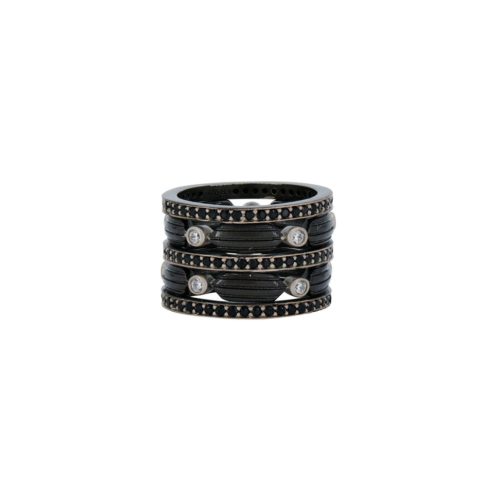 Industrial Finish Honeycomb 5 - Stack Ring - FREIDA ROTHMAN