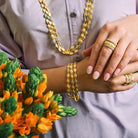 Petals in Bloom Chain Link Bracelet - FREIDA ROTHMAN