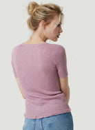Rib Knit Pullover Elbow Sleeve Scoop Neck - SCOOPNECK ELBOW - Majestic Filatures North America