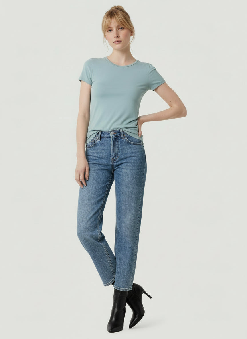 Soft Touch Short Sleeve Crewneck T-Shirt - CREW S/S - Majestic Filatures North America