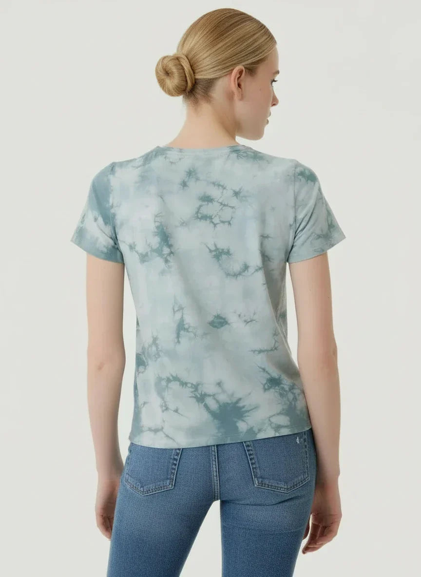 Deluxe Cotton Watercolor Novelty Semi Relaxed Crewneck T-Shirt - CREW S/S - Majestic Filatures North America