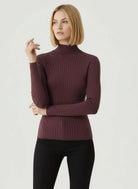 Stretch Organic Cotton Metallic Long Sleeve Mock Neck - MOCK NECK L/S - Majestic Filatures North America