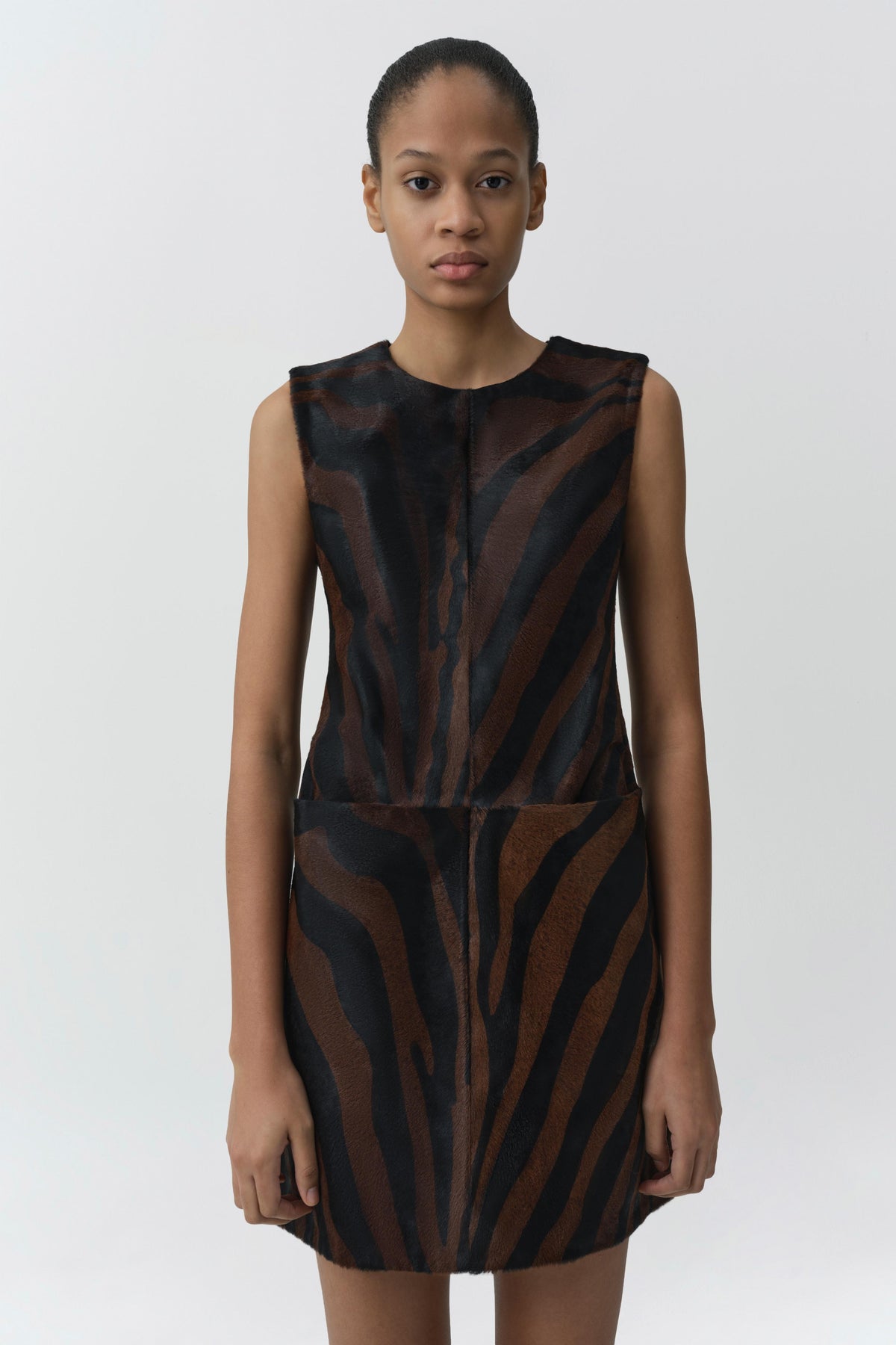 Sonoma S/L Mini Dress Zebra