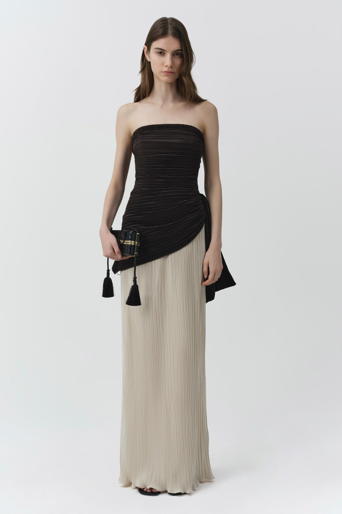 Laia Bustier Maxi Dress Black Multi