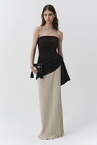 Laia Bustier Maxi Dress Black Multi