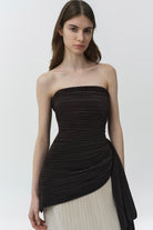 Laia Bustier Maxi Dress Black Multi