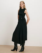 Veronica Beard Freja Brooch Midi Dress