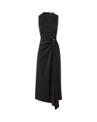 Veronica Beard Freja Brooch Midi Dress