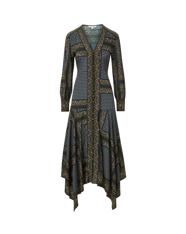 SKYE DRESS HERITAGE NAVY MULTI