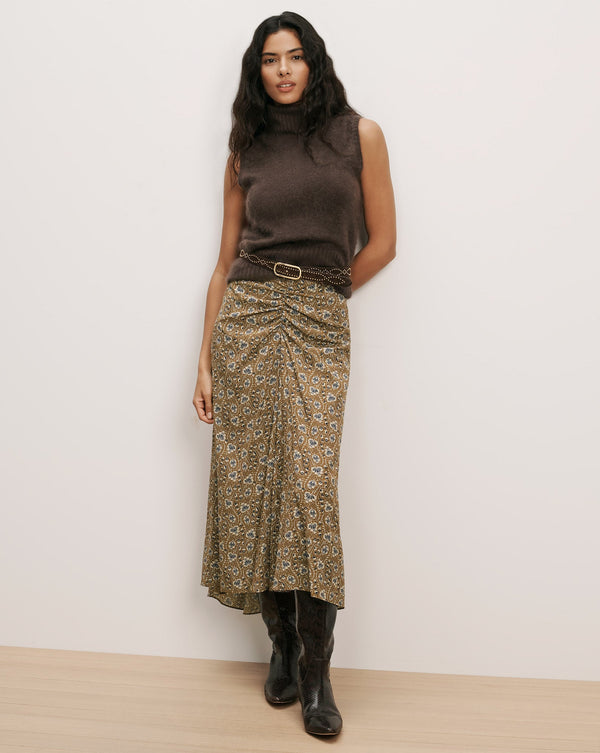 Veronica Beard Limani Floral Midi Skirt