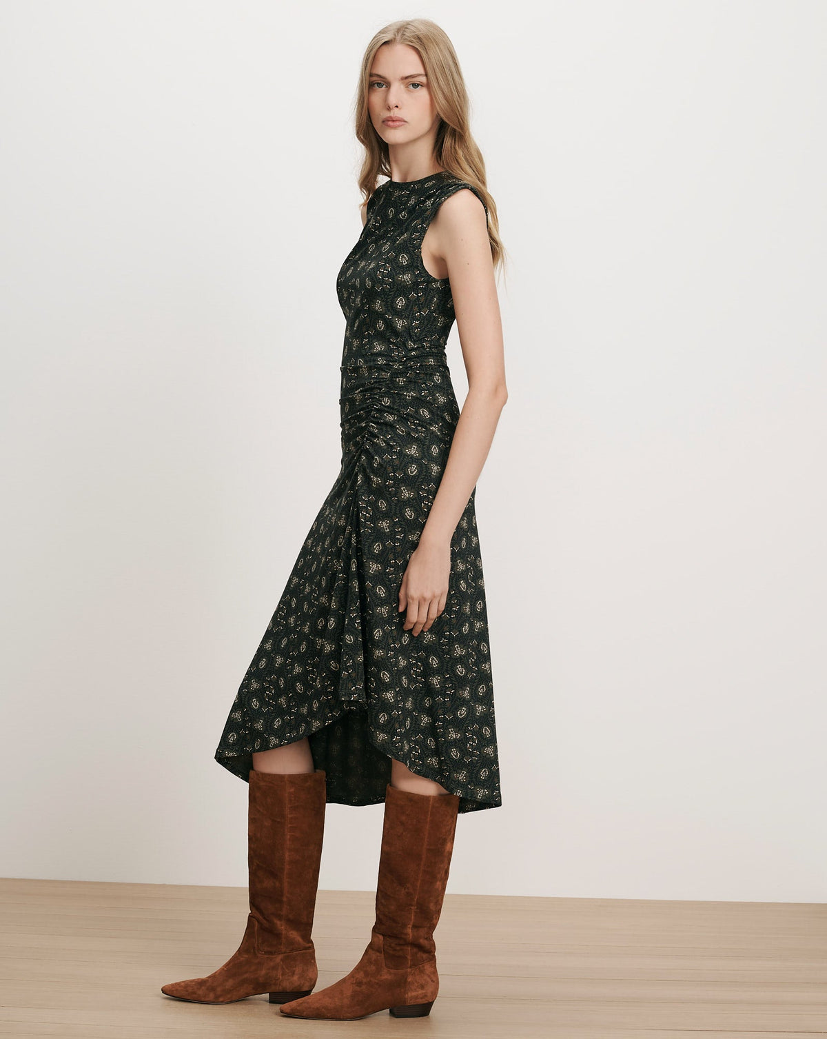 Veronica Beard Theodora Sleeveless Midi Dress