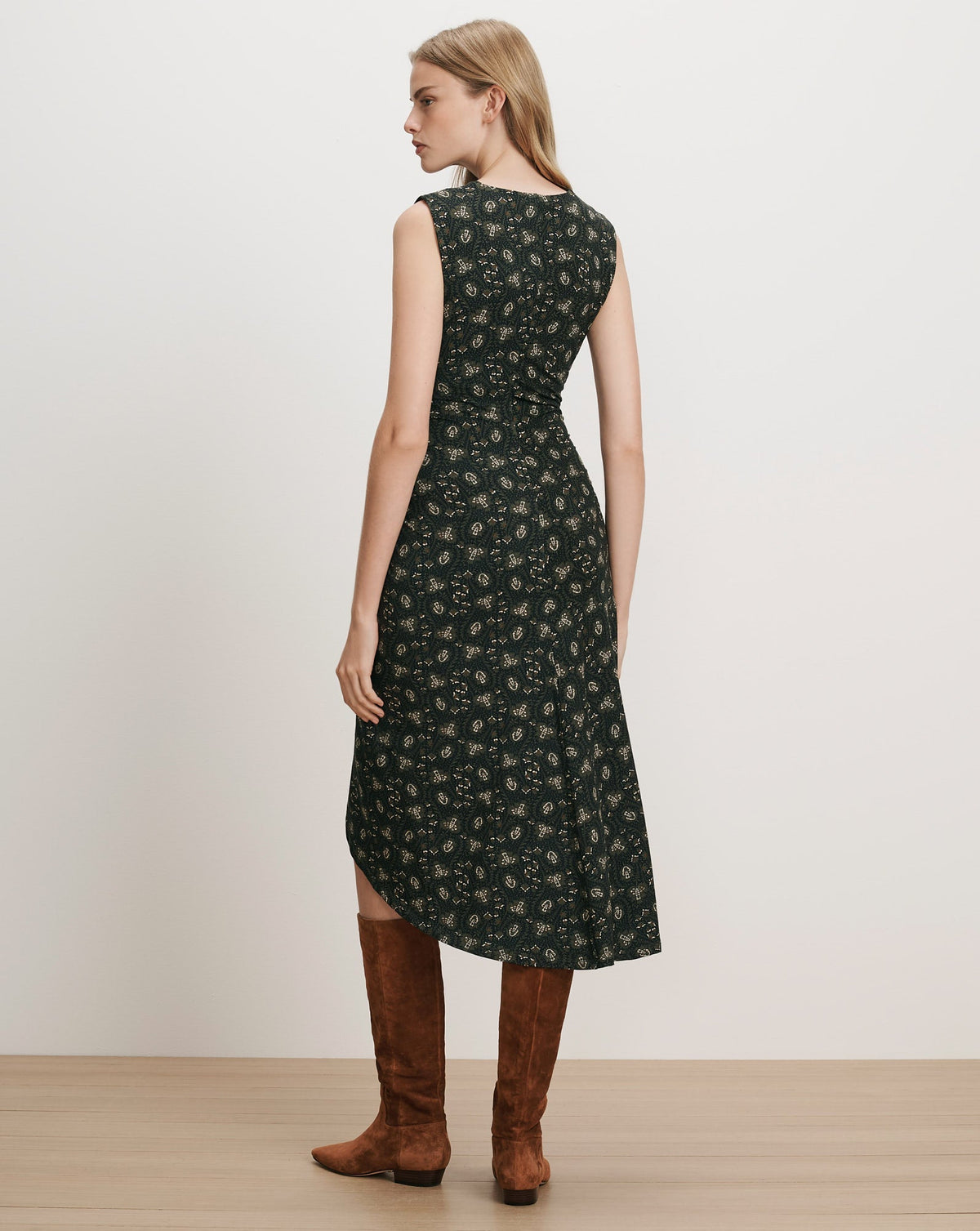 Veronica Beard Theodora Sleeveless Midi Dress