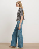 Veronica Beard Taylor Mid-Rise Wide-Leg Jean