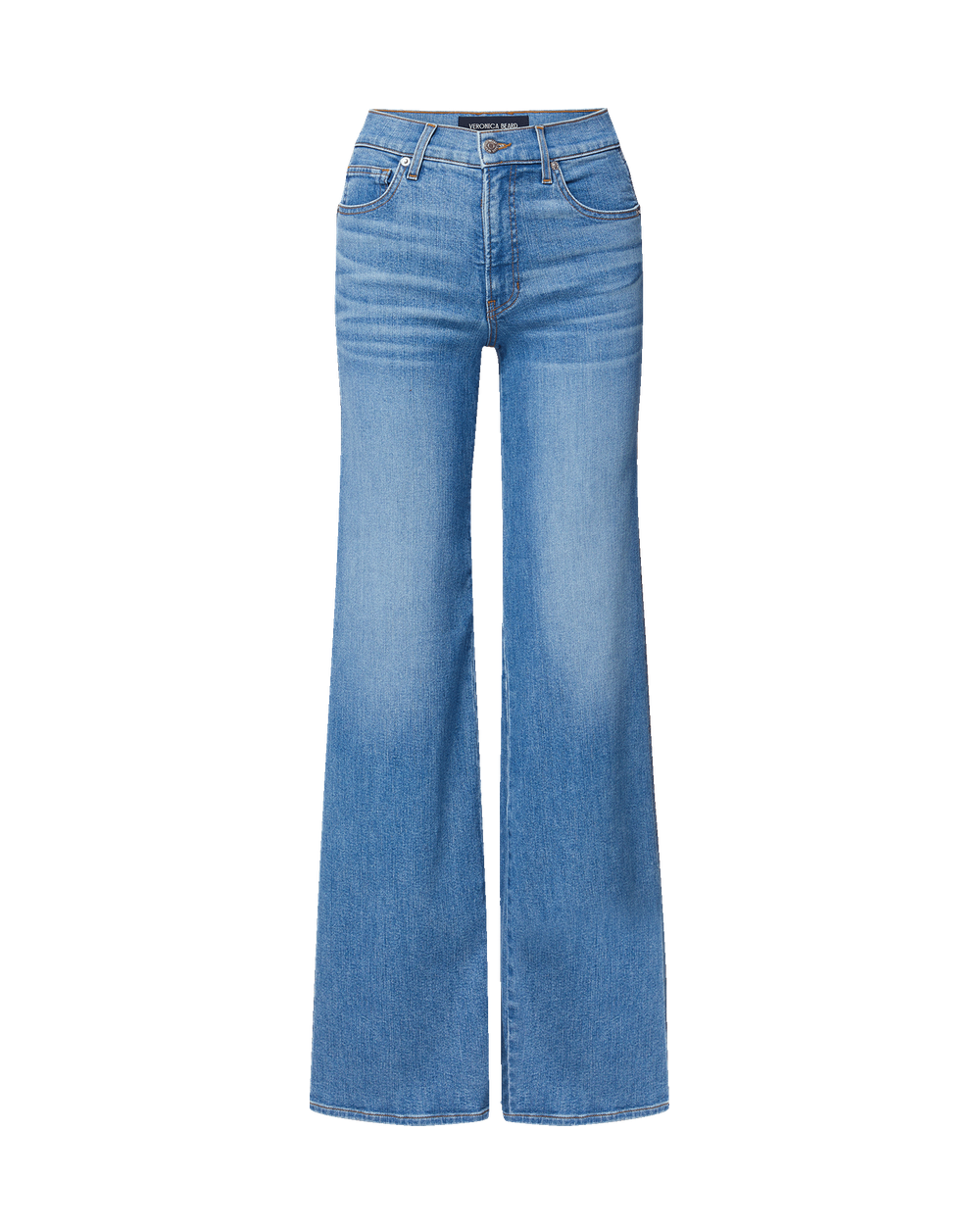 Veronica Beard Taylor Mid-Rise Wide-Leg Jean