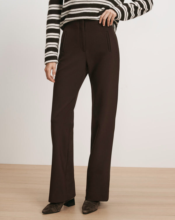 Veronica Beard Carys Straight-Leg Pant