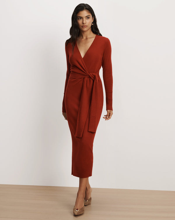 Veronica Beard Salomez Wrap Midi Dress