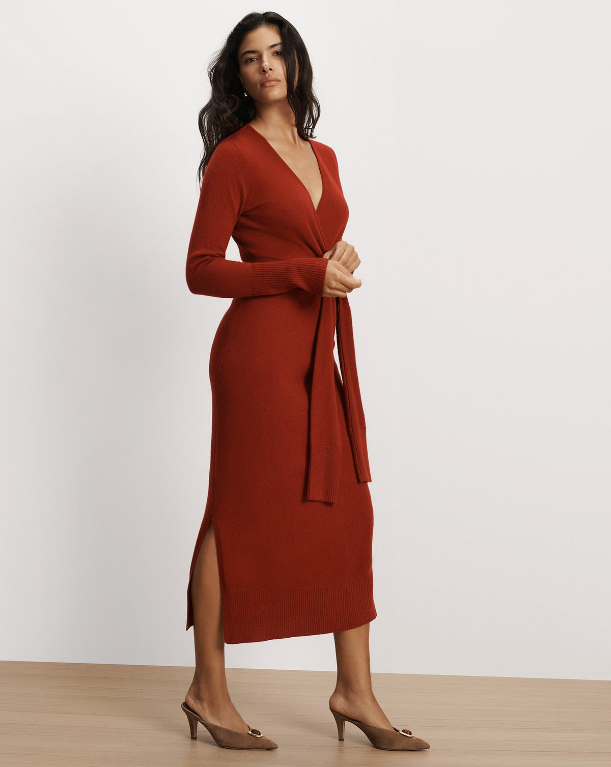 Veronica Beard Salomez Wrap Midi Dress