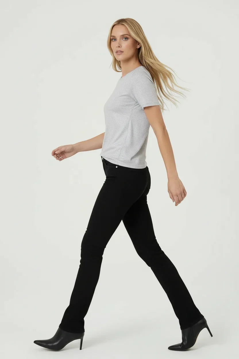 Soft Touch Metallic Short Sleeve Crewneck T-Shirt - CREWNECK S/S - Majestic Filatures North America