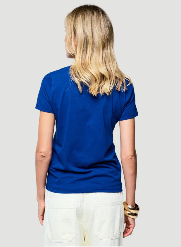 Cotton 'Silk Touch' Short Sleeve Semi-Relaxed V-Neck T-Shirt - V NECK S/S - Majestic Filatures North America