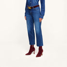 L'Agence Wanda Cropped Wide-Leg Jean
