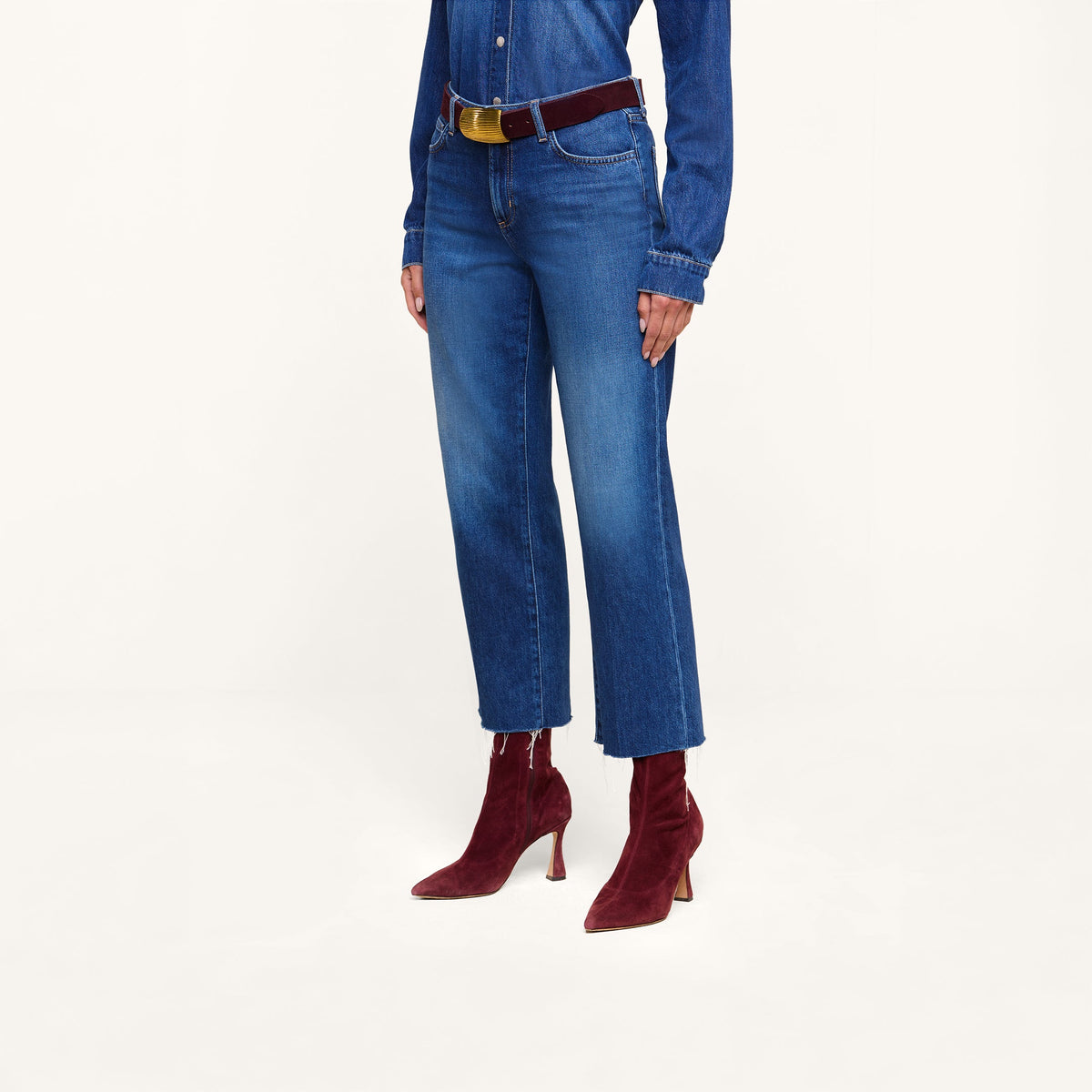 L'Agence Wanda Cropped Wide-Leg Jean