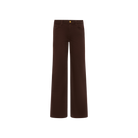 Joanne L/R Wide Leg Jean Brown