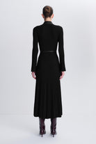 Ismelle Collared Midi Dress Black