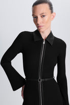 Ismelle Collared Midi Dress Black