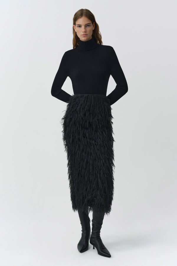 Jade Midi Skirt Black