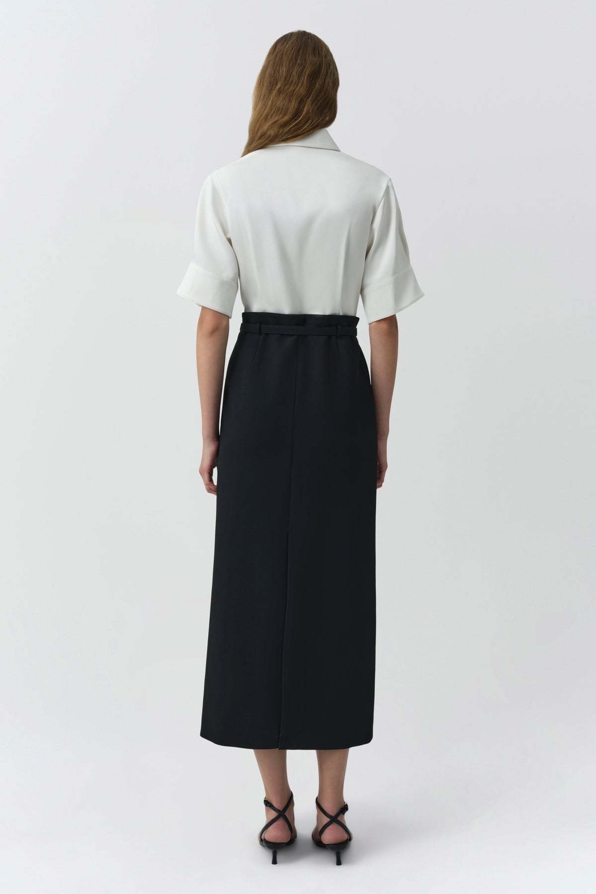 Alvera S/S Shirt Midi Dress Ivory