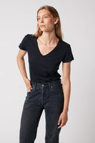 Cotton Silk Touch Short Sleeve V-Neck T-Shirt - V NECK S/S - Majestic Filatures North America