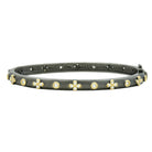 GoldBlack Our Favorite Clover Hinge Bangle Signature BRACELET