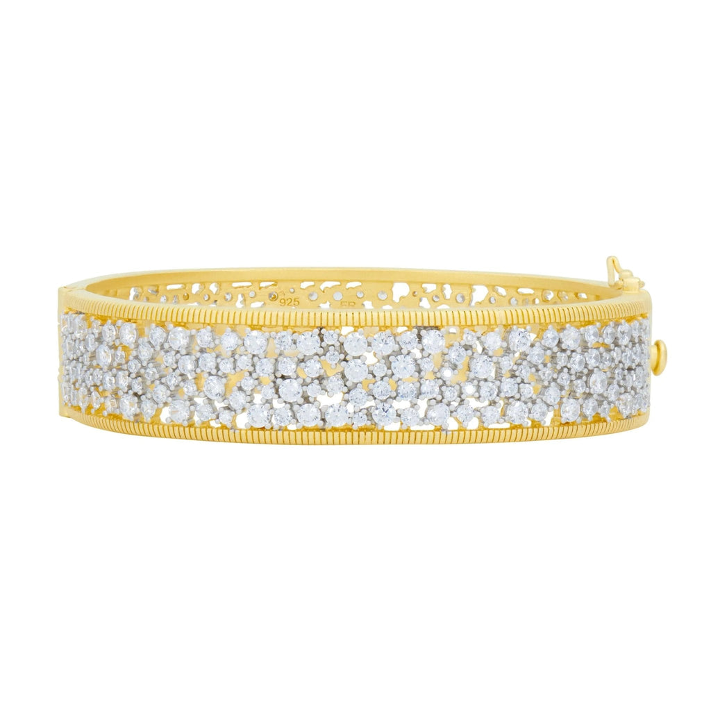 Shining Hope Wide Hinge Bangle - FREIDA ROTHMAN