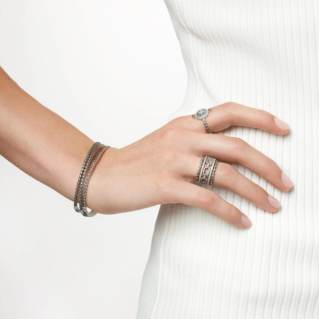 Signature Bezel Pav Hinge Bangle - FREIDA ROTHMAN