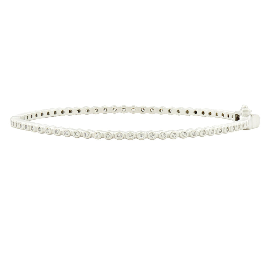 Signature Bezel Pav Hinge Bangle - FREIDA ROTHMAN