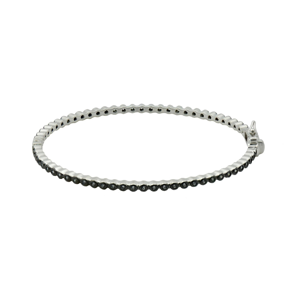 Signature Bezel Pav Hinge Bangle - FREIDA ROTHMAN