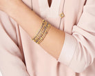 Signature Clover Station Bangle - FREIDA ROTHMAN