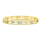 Touch of Turquoise 3 Stack Slide On Bangles - FREIDA ROTHMAN