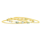 Touch of Turquoise 3 Stack Slide On Bangles - FREIDA ROTHMAN