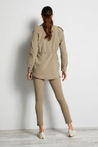 Khaki || Courtney Lightweight Utility Jacket