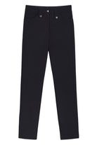 The Best Travel Pants. Flat Lay of the Skyler Cozy Fleece-Lined Travel Pant in Black