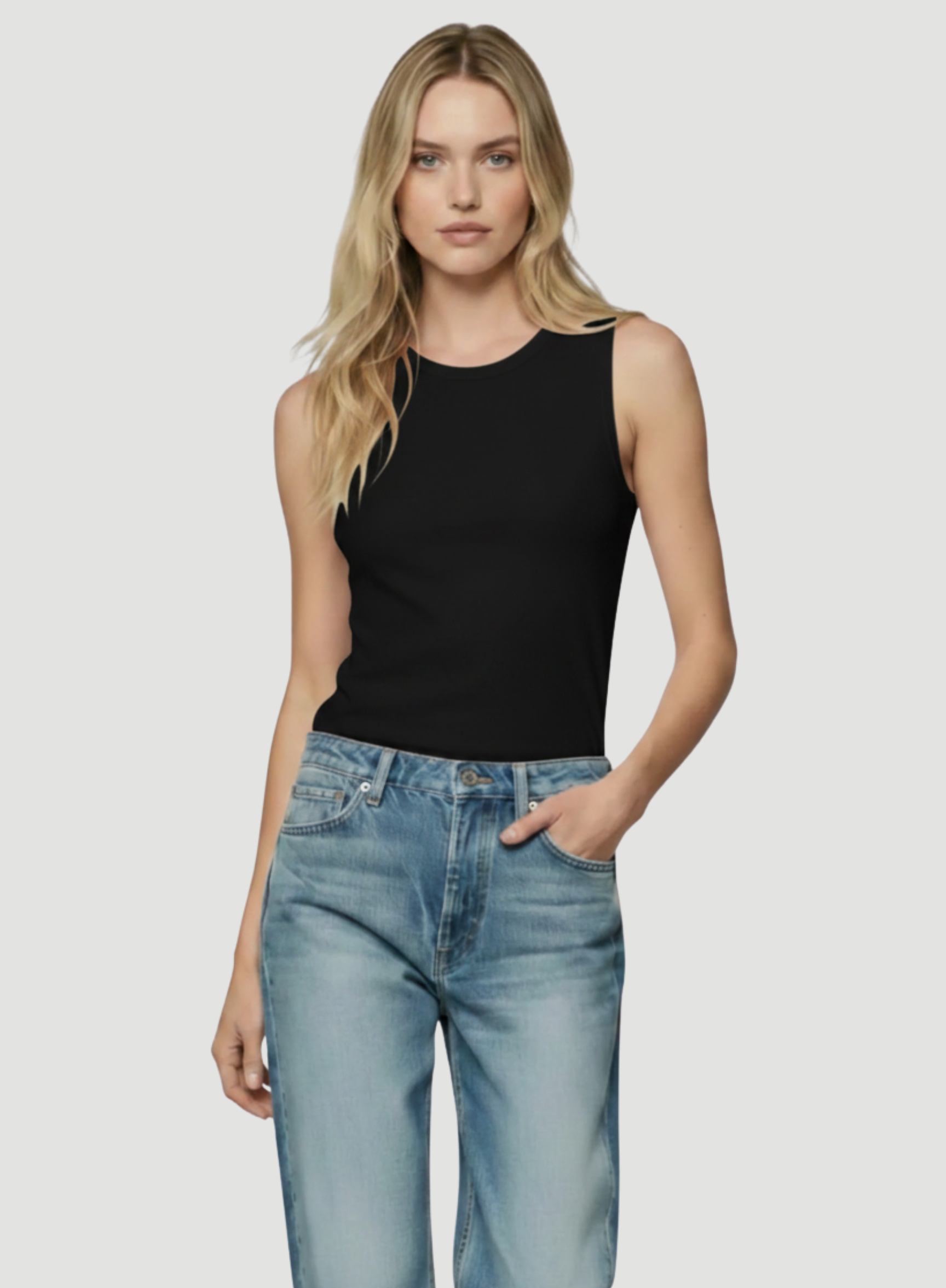 Soft Touch Crewneck Tank - TANK - Majestic Filatures North America