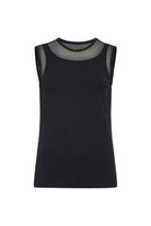 The Best Travel Tank Top. Flat Lay of a Flo Pima Cotton Tank in Black