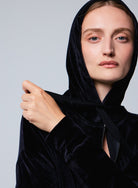 Velour Zip Front Hoodie - JACKET - Majestic Filatures North America