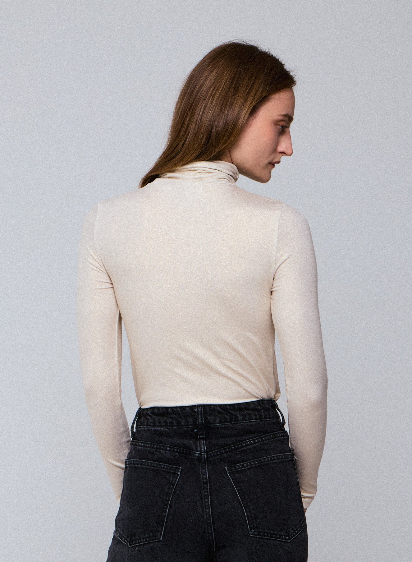 Soft Touch Metallic Long Sleeve Turtleneck - TURTLENECK L/S - Majestic Filatures North America