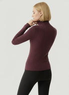 Stretch Organic Cotton Metallic Long Sleeve Mock Neck - MOCK NECK L/S - Majestic Filatures North America