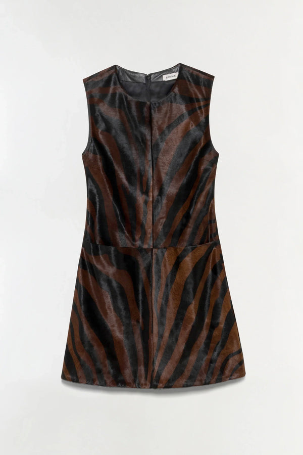 Sonoma S/L Mini Dress Zebra