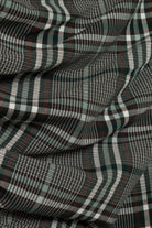 Burke S/L Draped Midi Dress Everglade Plaid