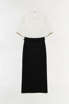 Alvera S/S Shirt Midi Dress Ivory