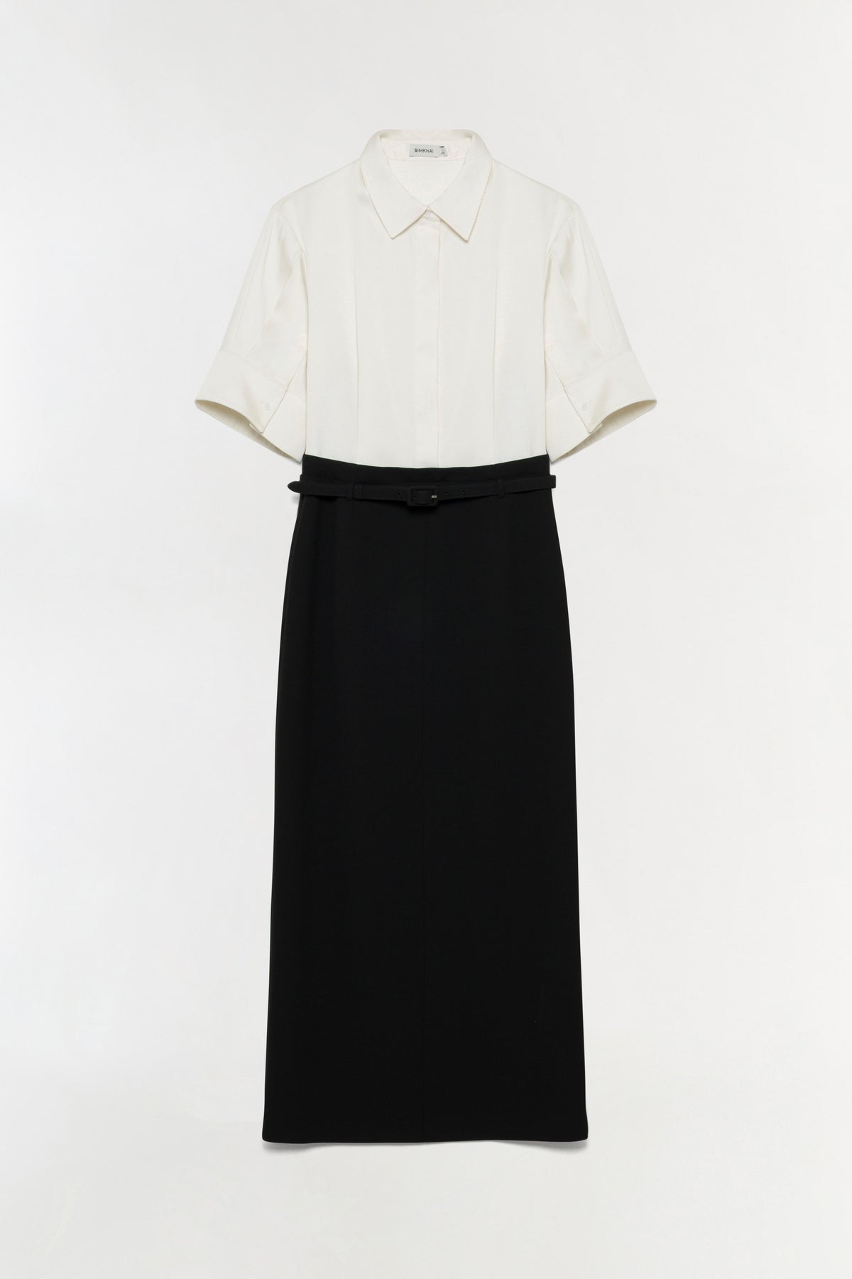 Alvera S/S Shirt Midi Dress Ivory